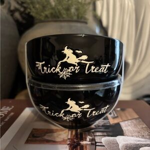 Set Of 2 Trick Or Treat Witch Bowls Halloween Home Decor
